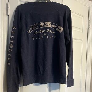 Salt Life Men's Dark Blue Crewneck Sweater
